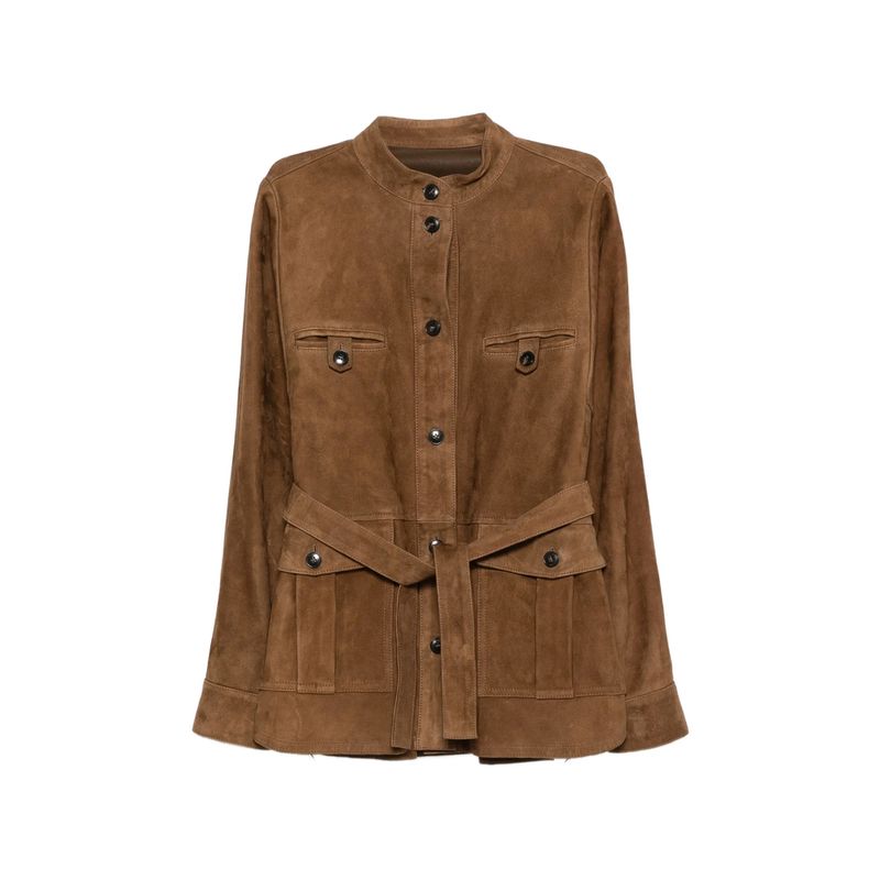 Yves Salomon Brown Jackets  Leather Jackets Women